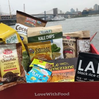 Gluten-free box of products from Love With Food